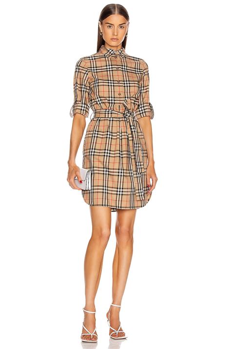 burberry print plaid dress|burberry long sleeve evening dresses.